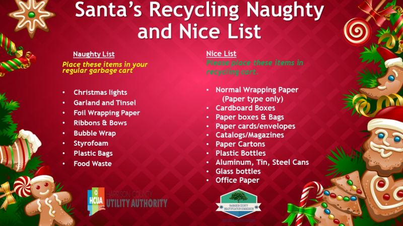 Holiday Recycling List
